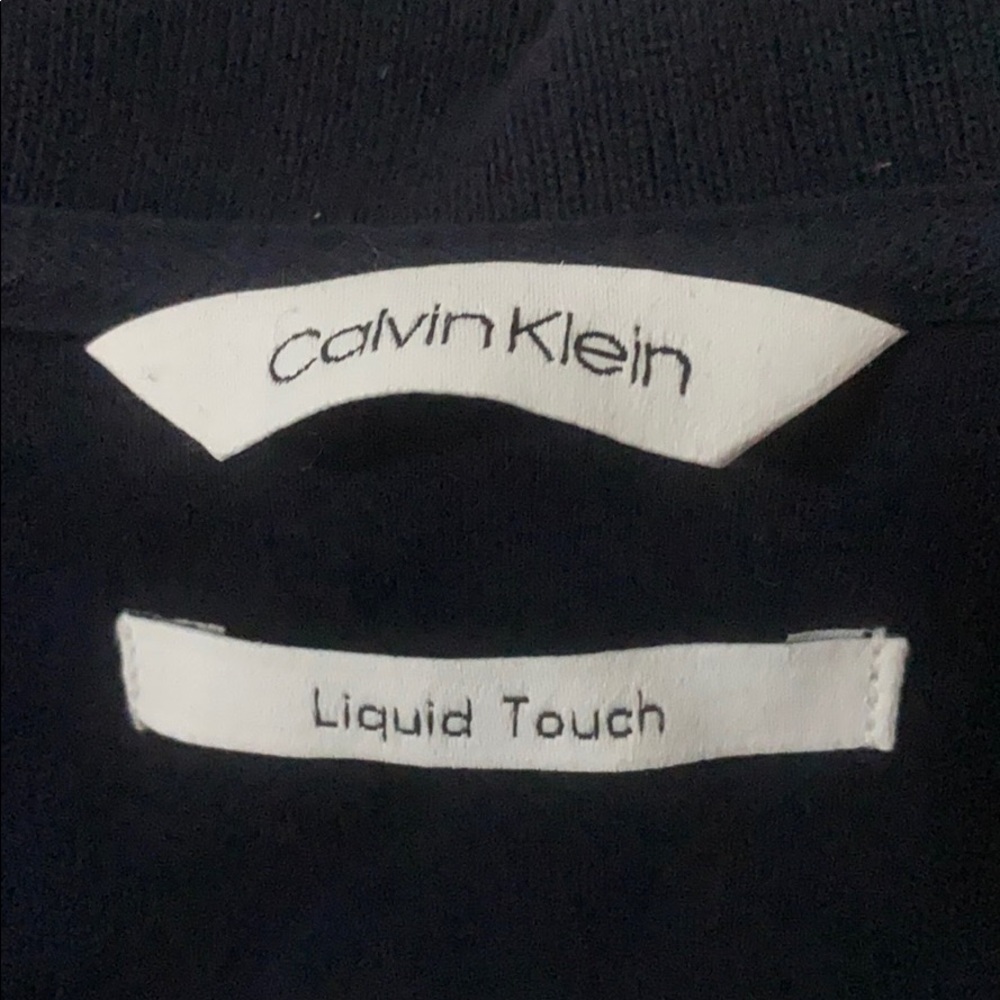 Calvin Klein Liquid Touch Navy Polo (L) - Picture 4 of 10